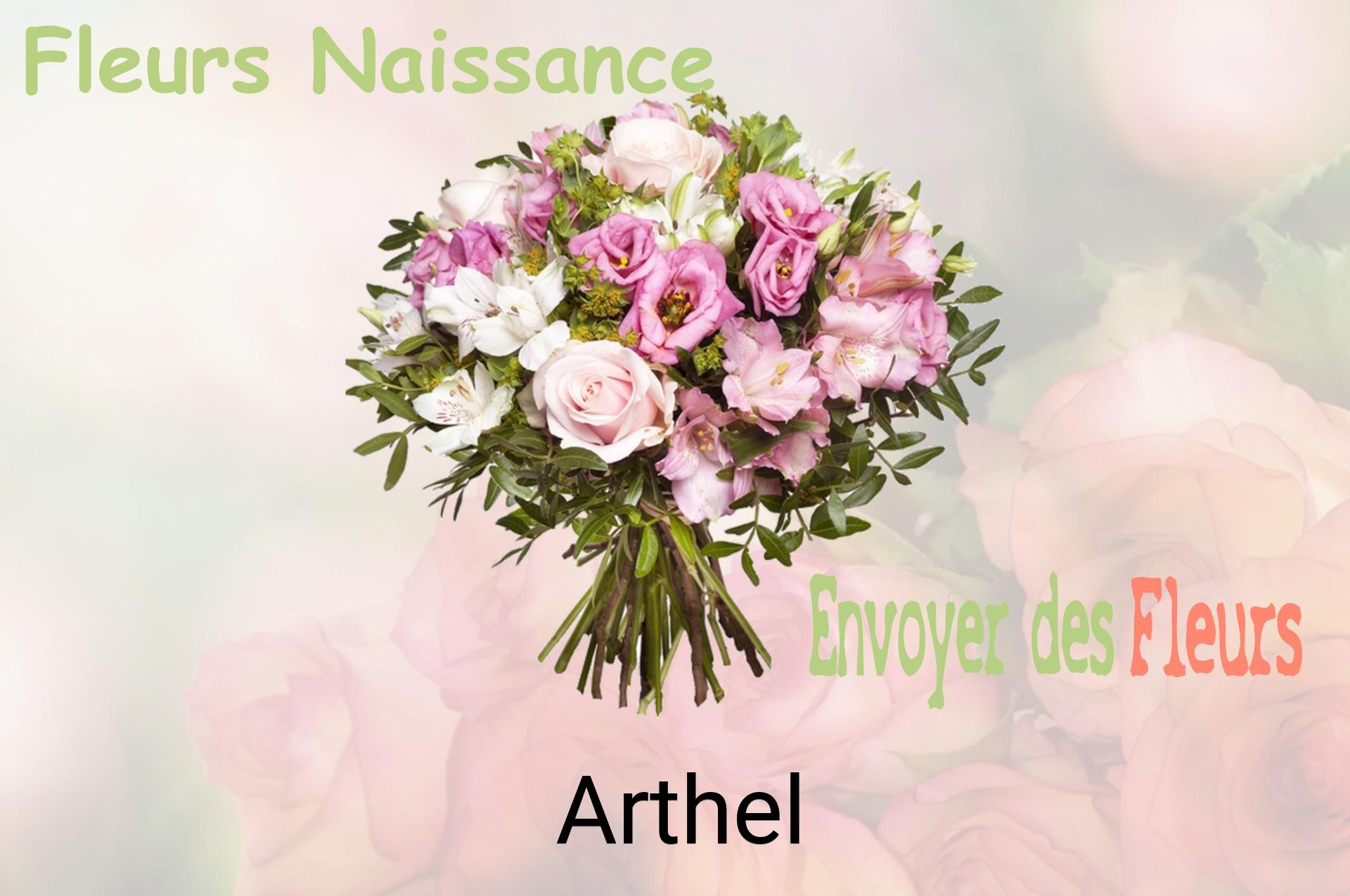 Bouquet de fleurs de naissance livré à Arthel